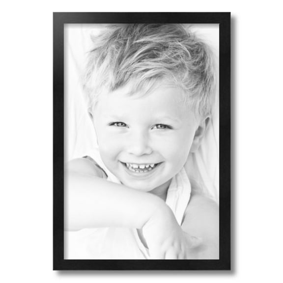 ArtToFrames 14x21" Black Picture Frame, Black Wood Poster Frame, with Regular Acrylic and 2 (FBPL-5141)