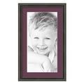 thumbnail image 1 of ArtToFrames 14x24" Matted Picture Frame with 10x20" Single Mat Photo Opening Framed in 1.25" Antique Black and 2" Ruby Mat (FWM-5106-14x24), 1 of 7
