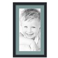 thumbnail image 1 of ArtToFrames 14x24" Matted Picture Frame with 10x20" Single Mat Photo Opening Framed in 1.25" Satin Black and 2" Nile Green Mat (FWM-3926-14x24), 1 of 8