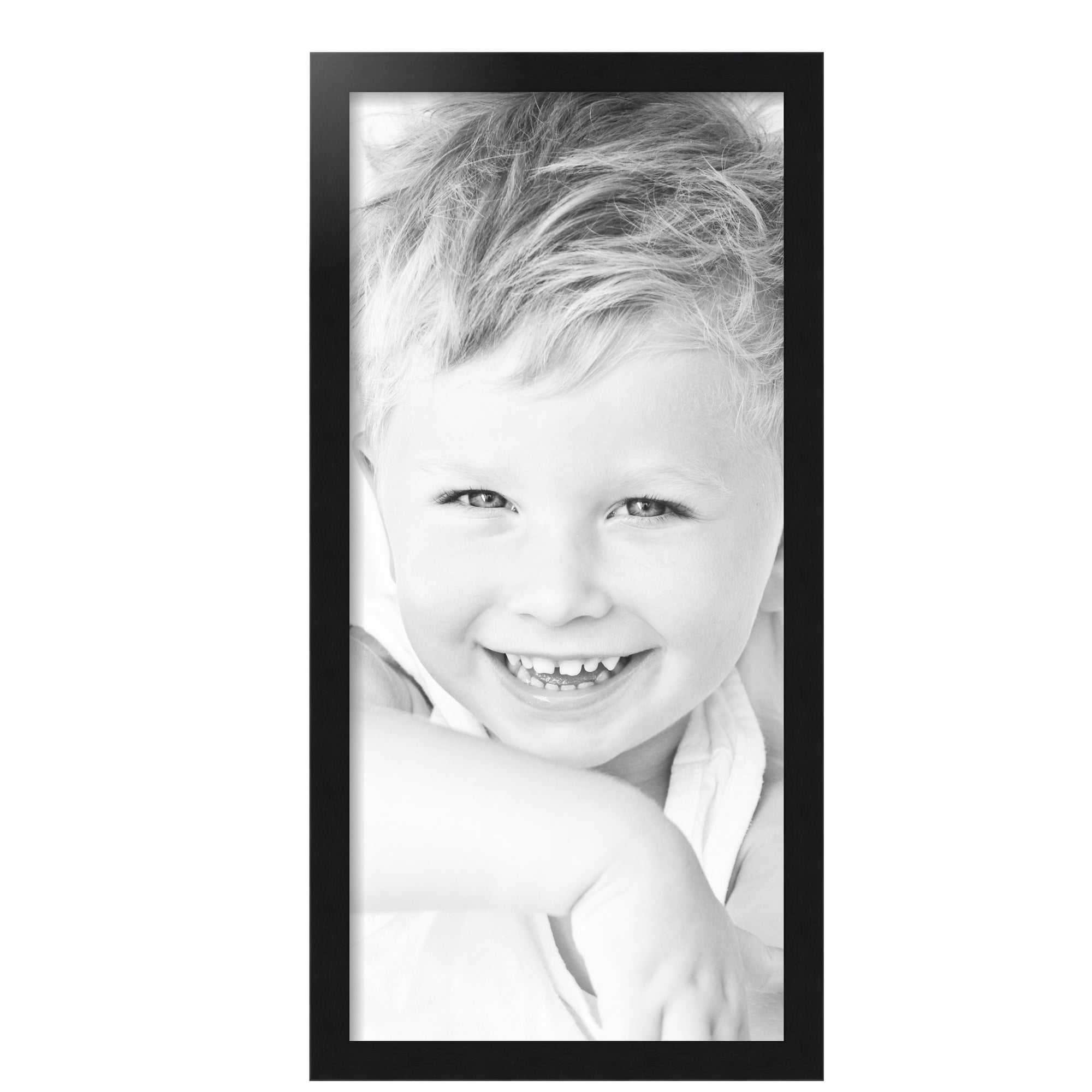 Frame 14x30 ArtToFrames 14x30 inch Black Steel Picture Frame, Black MDF Poster ...