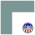 thumbnail image 1 of ArtToFrames 14x32" Nile Green Custom Mat for Picture Frame with Opening for 10x28" Photos. Mat Only, Frame Not Included (MAT-209), 1 of 5