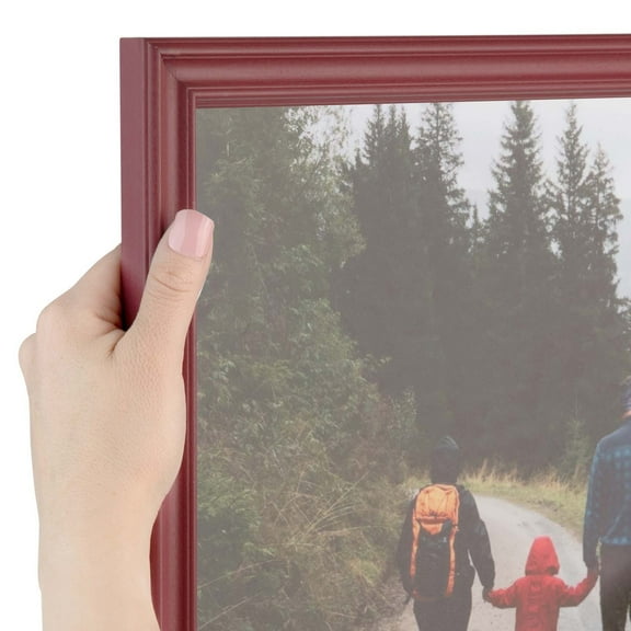 ArtToFrames 14x33 inch Red Picture Frame, Red Wood Poster Frame (4155)