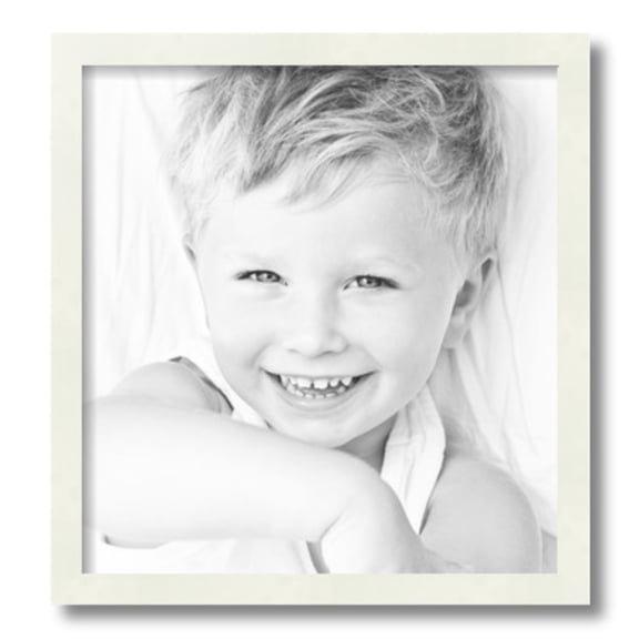ArtToFrames 15" x 16" White Picture Frame, 15x16 inch White Wood Poster Frame (WOM-5138)