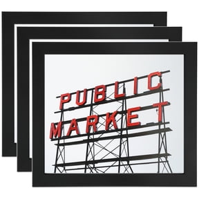 ArtToFrames 18" x 40" Black Picture Frame, 18x40 inch Black MDF Poster ...