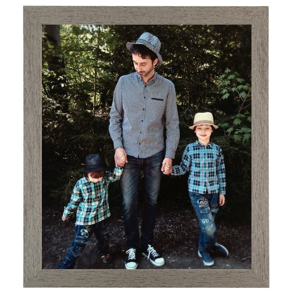 ArtToFrames 15" x 18" Distressed Gray Picture Frame, 15x18 inch Gray Wood Poster Frame (WOM-4479), 1 Pack