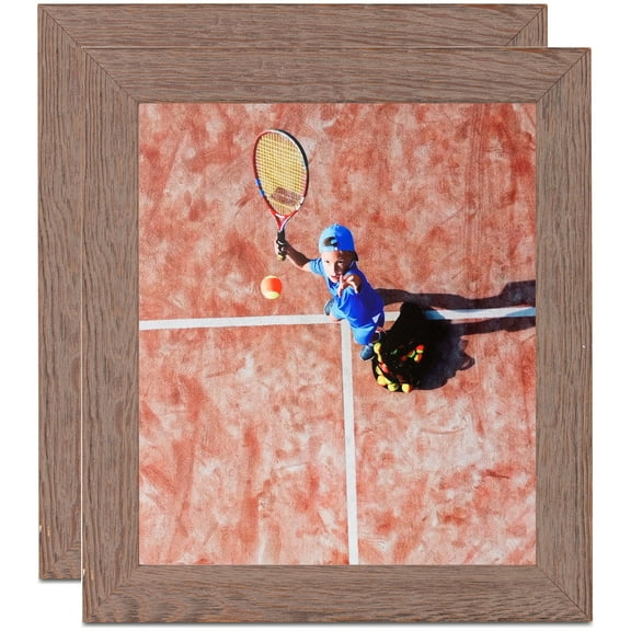 ArtToFrames 15" x 18" Gray Picture Frame, 15x18 inch Gray Wood Poster Frame (WOM-4289), 2 Pack