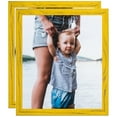 thumbnail image 1 of ArtToFrames 15" x 18" Yellow Picture Frame, 15x18 inch Yellow Wood Poster Frame (WOM-4747), 2 Pack, 1 of 7