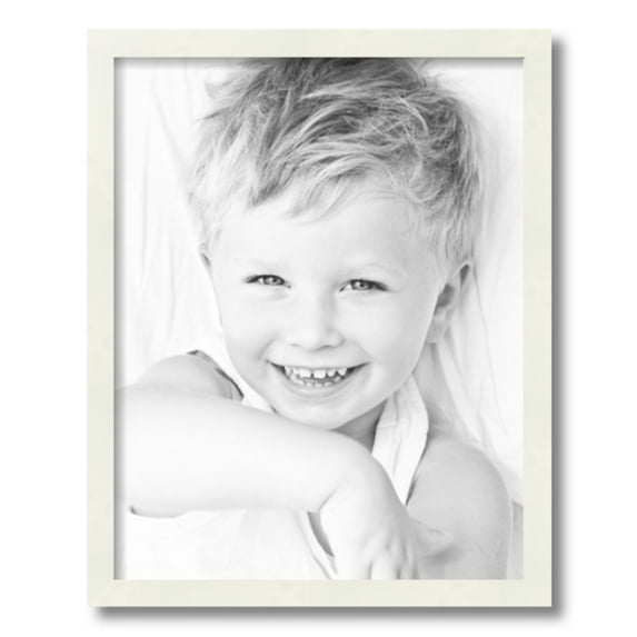 ArtToFrames 15" x 19" White Picture Frame, 15x19 inch White Wood Poster Frame (WOM-5138)