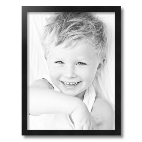ArtToFrames 15" x 20" Black Picture Frame, 15x20 inch Black Wood Poster Frame (WOM-5139)