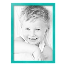 ArtToFrames 15" x 21" Aqua Picture Frame, 15x21 inch Green Wood Poster Frame (WOM-5186),  Pack