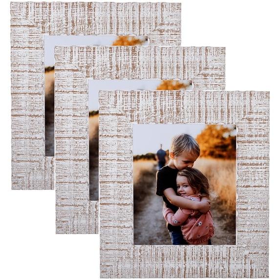 ArtToFrames 15" x 21" white wash Picture Frame, 15x21 inch Multi Wood Poster Frame (WOM-5163), 3 Pack