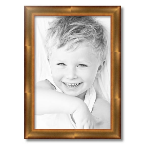 ArtToFrames 15" x 22" Gold Leaf Picture Frame, 15x22 inch Gold Wood Poster Frame (WOM-4947)
