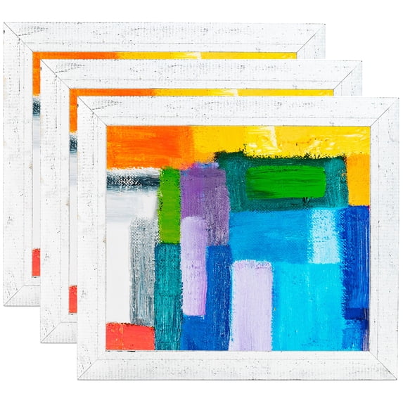 ArtToFrames 15" x 22" White Picture Frame, 15x22 inch White Wood Poster Frame (WOM-4598), 3 Pack