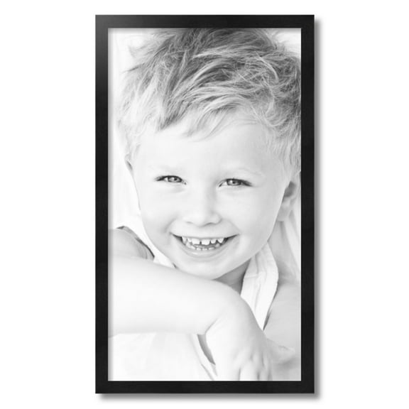 ArtToFrames 15" x 27" Black Picture Frame, 15x27 inch Black Wood Poster Frame (WOM-5141)