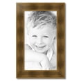 thumbnail image 1 of ArtToFrames 15" x 27" Streaked Gold with Beeds Picture Frame, 15x27 inch Gold Wood Poster Frame (WOM-5172), 1 of 5