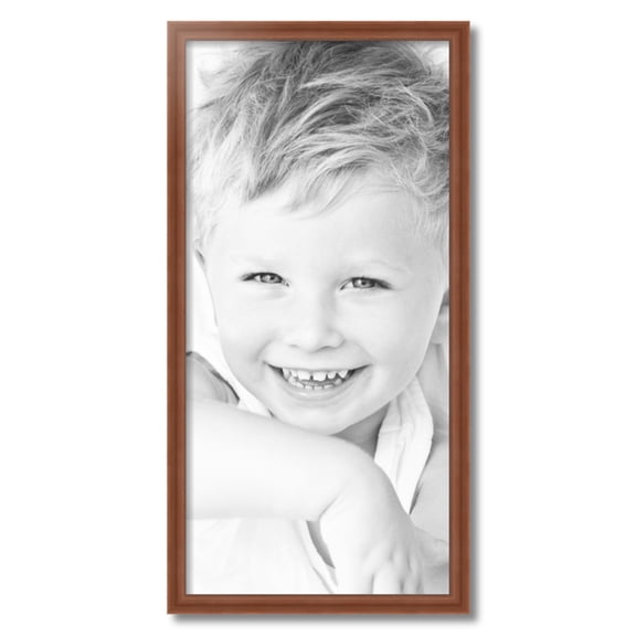 ArtToFrames 15" x 31" Painted Dark Orange Picture Frame, 15x31 inch Red Wood Poster Frame (WOM-4950)