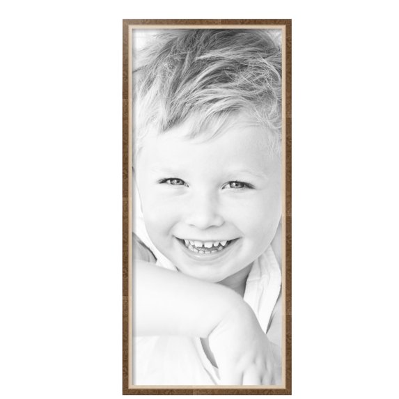 ArtToFrames 15" x 35" Taupe with Silver Lip Picture Frame, 15x35 inch Multi Wood Poster Frame (WOM-4986), Pack