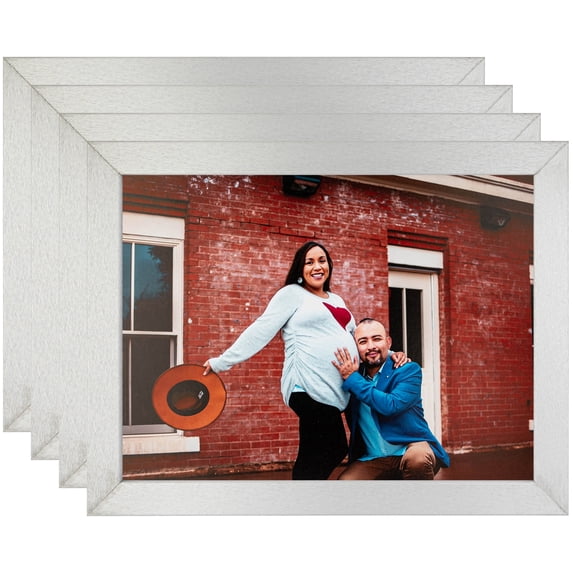 ArtToFrames 15" x 35" Tungsten Picture Frame, 15x35 inch Gray MDF Poster Frame (WOM-4640), 4 Pack