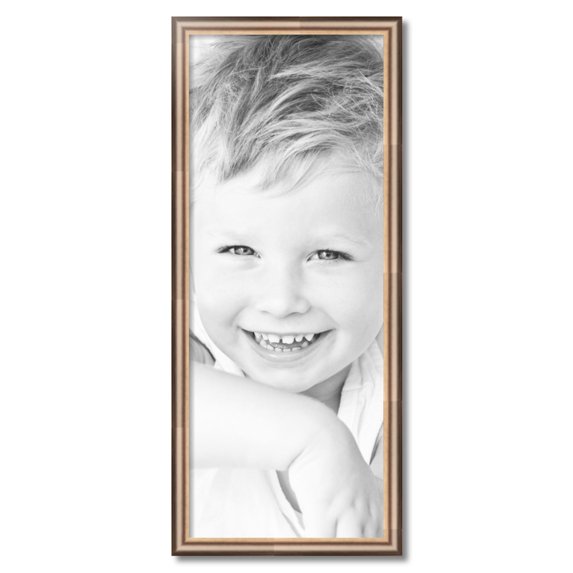 ArtToFrames 15" x 38" Anique Silver Picture Frame, 15x38 inch Silver Wood Poster Frame (WOM-4964)
