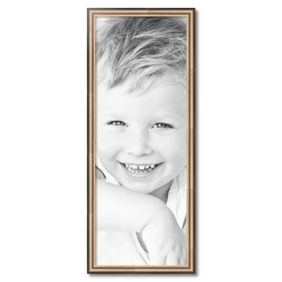 ArtToFrames 15" x 40" Anique Silver Picture Frame, 15x40 inch Silver Wood Poster Frame (WOM-4964)