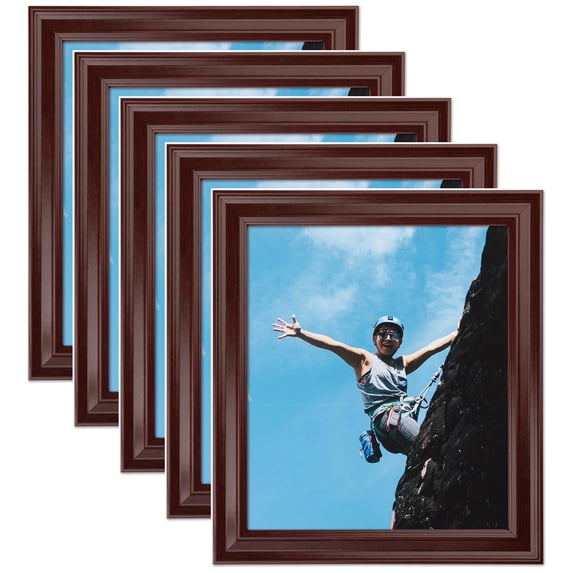 ArtToFrames 15" x 43" Cherry Picture Frame, 15x43 inch Red MDF Poster Frame (WOM-4333), 5 Pack
