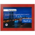 thumbnail image 1 of ArtToFrames 15x11.2 Inch - 28.5x38 CM Red Puzzle Frame for 100 piece Puzzles.1.50 Inch Custom Wood Puzzle Frames, Red - Comes with Regular Glass, 1 of 6