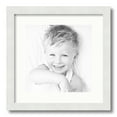 thumbnail image 1 of ArtToFrames 15x15 Matted Picture Frame with 11x11 Single Mat Photo Opening Framed in 1.25 Satin White Frame and 2 Fabric White Mat (FWM-3966-15x15), 1 of 1