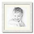 thumbnail image 1 of ArtToFrames 15x15 Matted Picture Frame with 11x11 Single Mat Photo Opening Framed in 1.25 Satin White Frame and 2 Off White Mat (FWM-3966-15x15), 1 of 8