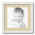 thumbnail image 1 of ArtToFrames 15x15 Matted Picture Frame with 11x11 Single Mat Photo Opening Framed in 1.25 Satin White Frame and 2 Seaside Mat (FWM-3966-15x15), 1 of 8