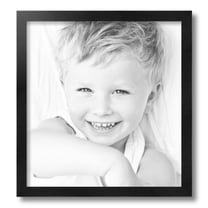 ArtToFrames 15x16" Black Picture Frame, Black Wood Poster Frame, with Regular Glass and Foam Backing 3/16 inch (FBPL-5141)
