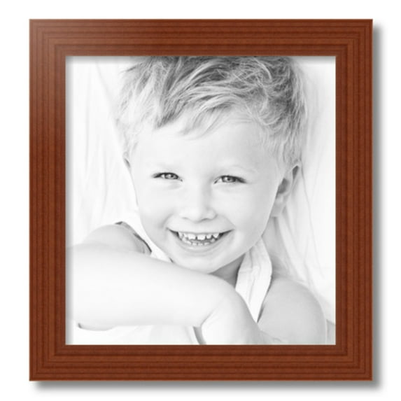 ArtToFrames 15x16" Honey Picture Frame, Brown Wood Poster Frame, with Regular Glass and 2 (FBPL-4349)