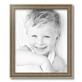 thumbnail image 1 of ArtToFrames 15x18 Inch Aged White Gold Picture Frame, This Silver Wood Poster Frame is Great for Your Art or Photos, Comes with Regular Glass (2036), 1 of 1