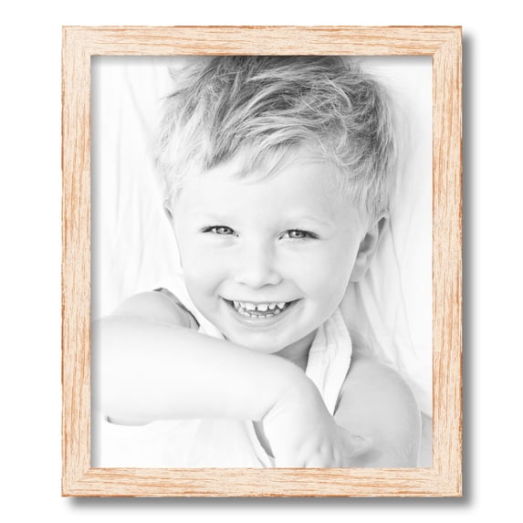 ArtToFrames 15x18 Inch Knotty Pines Pecan with White Wash Picture Frame, This White Wood Poster Frame is Great for Your Art or Photos, Comes with Regular Glass (4771)