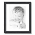 thumbnail image 1 of ArtToFrames 15x18 Matted Picture Frame with 11x14 Single Mat Photo Opening Framed in 1.25 Black Stain on Solid Red Oak and 2 Crisp Mat (FWM-4083-15x18), 1 of 8