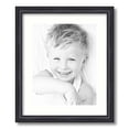 thumbnail image 1 of ArtToFrames 15x18 Matted Picture Frame with 11x14 Single Mat Photo Opening Framed in 1.25 Black Stain on Solid Red Oak and 2 Light Cream Mat (FWM-4083-15x18), 1 of 8