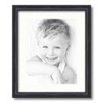 thumbnail image 1 of ArtToFrames 15x18 Matted Picture Frame with 11x14 Single Mat Photo Opening Framed in 1.25 Black Stain on Solid Red Oak and 2 Porcelain Mat (FWM-4083-15x18), 1 of 8