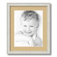 thumbnail image 1 of ArtToFrames 15x18 Matted Picture Frame with 11x14 Single Mat Photo Opening Framed in 1.25 Off White Wash on Ash and 2 Autumn Gold Mat (FWM-4098-15x18), 1 of 8