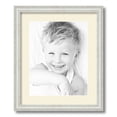 thumbnail image 1 of ArtToFrames 15x18 Matted Picture Frame with 11x14 Single Mat Photo Opening Framed in 1.25 Off White Wash on Ash and 2 Ivory Mat (FWM-4098-15x18), 1 of 8