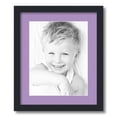 thumbnail image 1 of ArtToFrames 15x18 Matted Picture Frame with 11x14 Single Mat Photo Opening Framed in 1.25 Satin Black and 2 Lavender Mist Mat (FWM-3926-15x18), 1 of 8