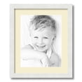 thumbnail image 1 of ArtToFrames 15x18 Matted Picture Frame with 11x14 Single Mat Photo Opening Framed in 1.25 Satin White Frame and 2 Oyster Mat (FWM-3966-15x18), 1 of 8