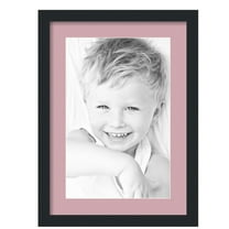 ArtToFrames 15x21" Matted Picture Frame with 11x17" Single Mat Photo Opening Framed in 1.25" Satin Black and 2" Seashell Mat (FWM-3926-15x21)