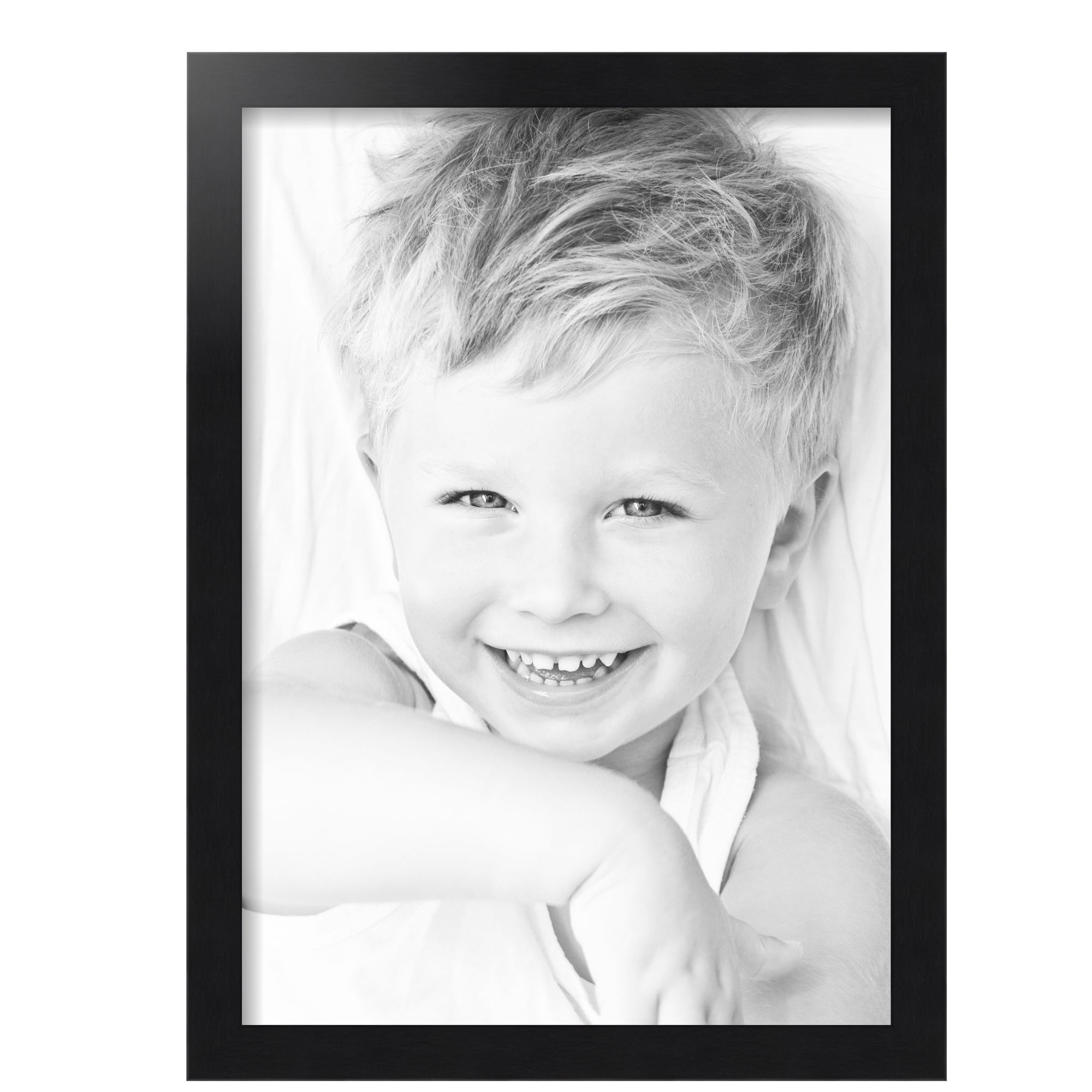 ArtToFrames 15x21 inch Black Steel Picture Frame, Black MDF Poster Frame (4639)