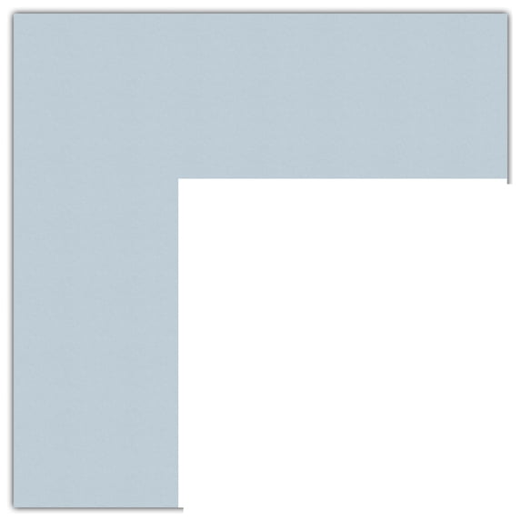 ArtToFrames 15x22" Baby Blue Custom Mat for Picture Frame with Opening for 11x18" Photos. Mat Only, Frame Not Included (MAT-176)