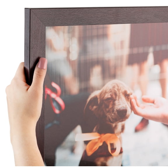 ArtToFrames 15" x 22" Mahogany Picture Frame, 15x22 inch Brown MDF Poster Frame (WOM-3978), Pack