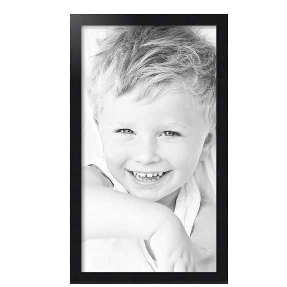 ArtToFrames 15x27 inch Black Steel Picture Frame, Black MDF Poster Frame (4639)