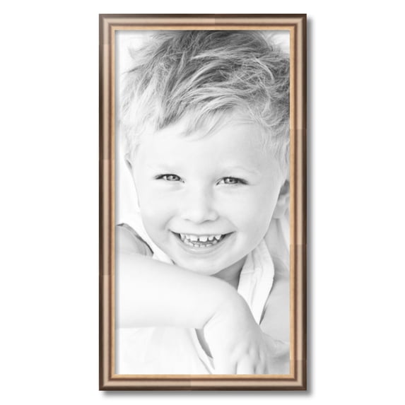 ArtToFrames 15" x 29" Anique Silver Picture Frame, 15x29 inch Silver Wood Poster Frame (WOM-4964)