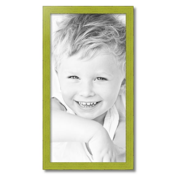 ArtToFrames 15x29" Modern Green Picture Frame, Green Wood Poster Frame, with Regular Acrylic and 2 (FBPL-4589)