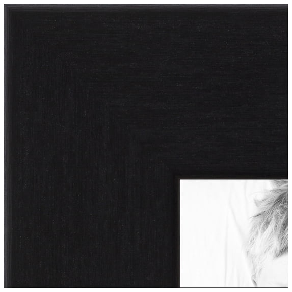 ArtToFrames 15x33 inch Black Steel Picture Frame, Black MDF Poster Frame (4639)