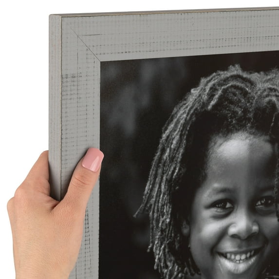 ArtToFrames 15x34 inch Grey Picture Frame, Gray Wood Poster Frame (4594)