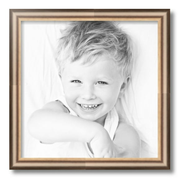 ArtToFrames 16" x 16" Anique Silver Picture Frame, 16x16 inch Silver Wood Poster Frame (WOM-4964)